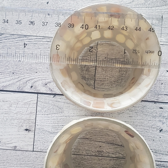 Set of 2 Yankee Candle Mosaic Glass Pearl Candle holders. - Picture 10 of 11